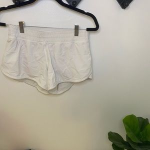 Lulu size 2 running shorts in white